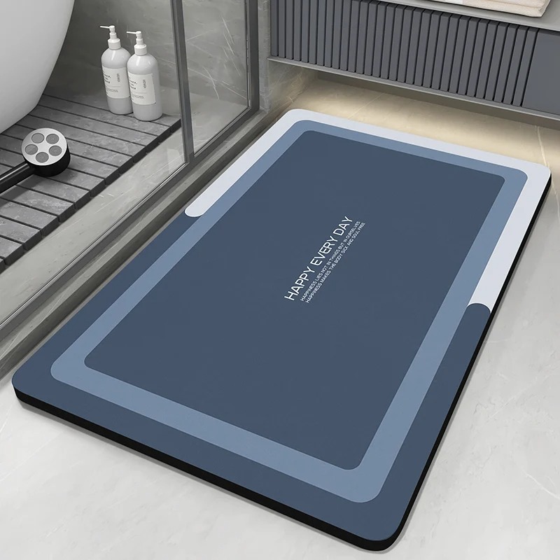 Quick Dry Diatomite Bath Mat - แผ่นรองพื้นห้องน้ำไดอะตอมไมต์ ดูดซับน้ำ กันลื่น พรมเช็ดเท้า แห้งเร็ว ใช้ในห้องอาบน้ำ