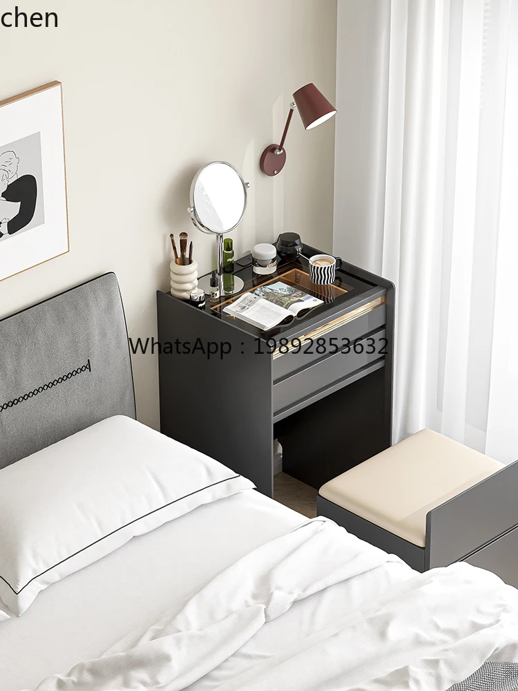 โต๊ะข้างเตียงไม้เนื้อแข็งแบบมิ - Storage & Organization บทวิจารณ์และราคา