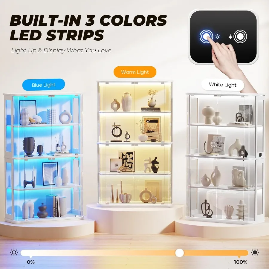ตู้โชว์ทรงกลมพร้อมประตูกระจกแล - Lighting บทวิจารณ์และราคา