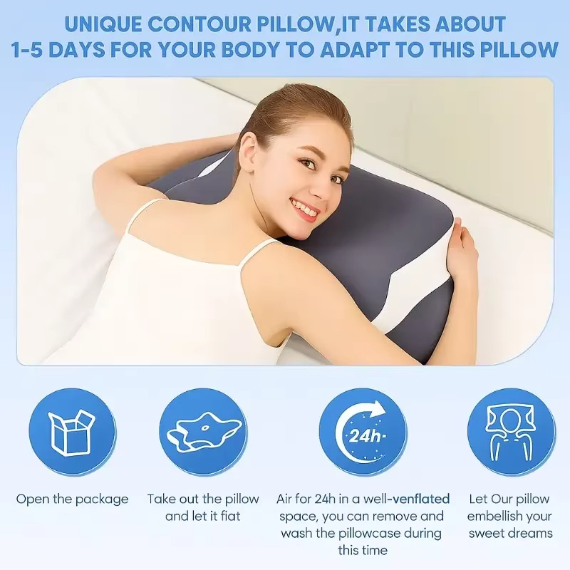 หมอนเมมโมรี่โฟม รูปทรงผีเสื้อ  - Memory Foam Orthopedic Pillow Neck Pain บทวิจารณ์และราคา