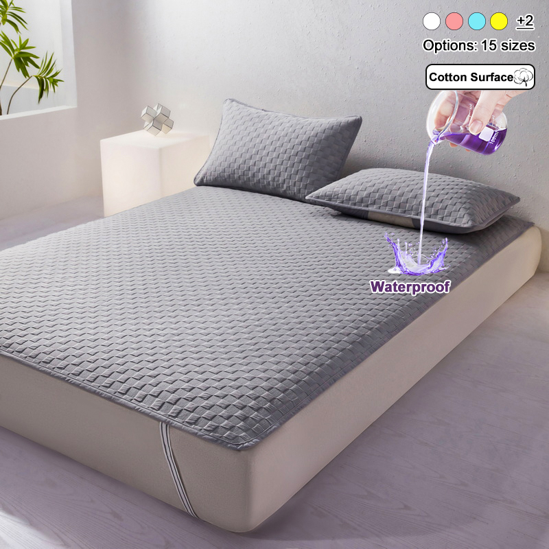 ผ้าคลุมที่นอนกันน้ำพร้อมสายรัด - Waterproof Mattress Protector Breathable บทวิจารณ์และราคา
