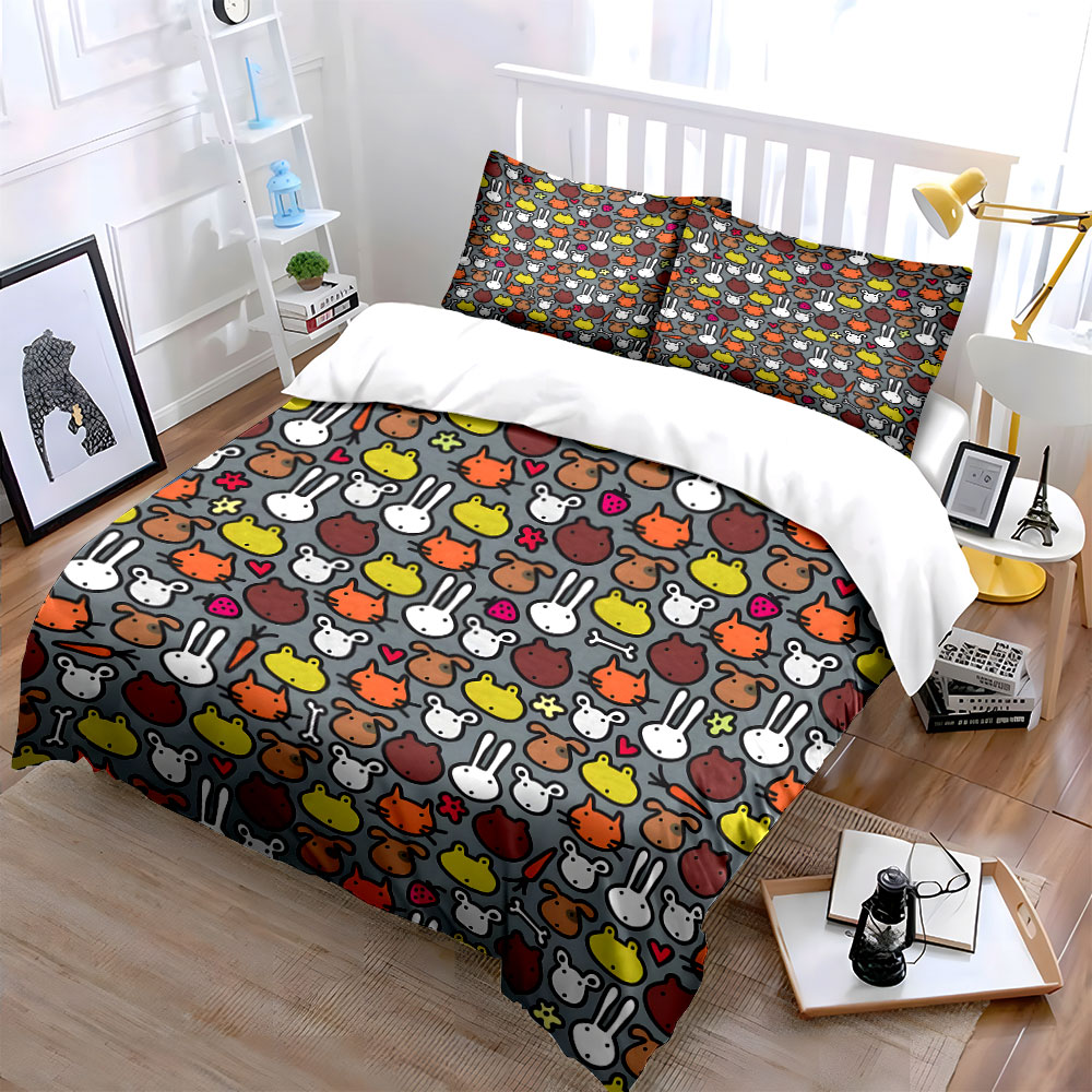 ชุดผ้าปูที่นอนลายการ์ตูนรูปสัต - Duvet Cover Sets With Zipper บทวิจารณ์และราคา