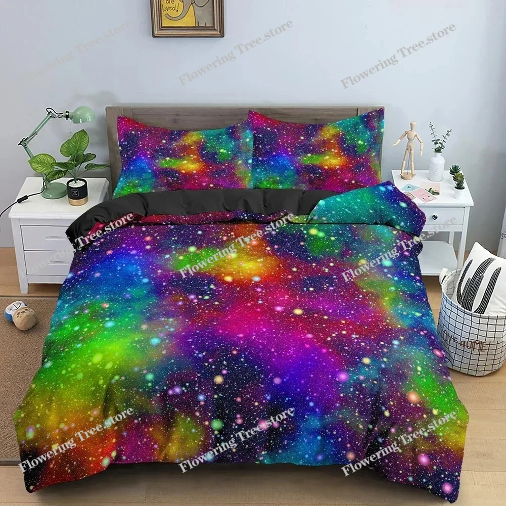 ชุดเครื่องนอนกาแล็กซี่ สเปซ 3D - Duvet Cover Sets With Zipper บทวิจารณ์และราคา
