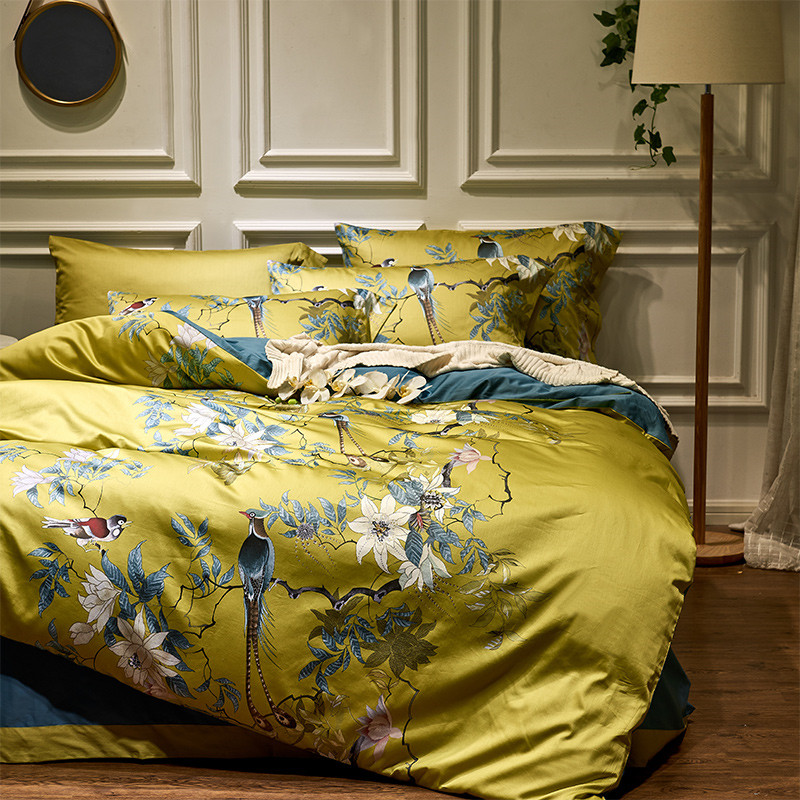 ชุดเครื่องนอนผ้าฝ้ายอียิปต์600 - Aesthetic Floral Duvet Cover บทวิจารณ์และราคา