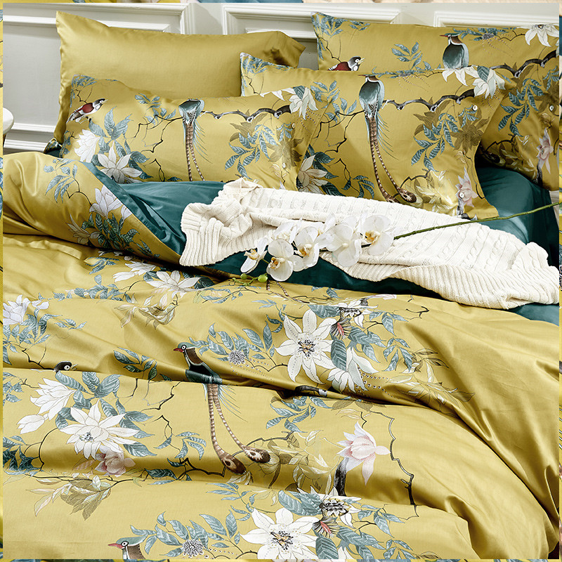 ชุดเครื่องนอนผ้าฝ้ายอียิปต์600 - Aesthetic Floral Duvet Cover บทวิจารณ์และราคา