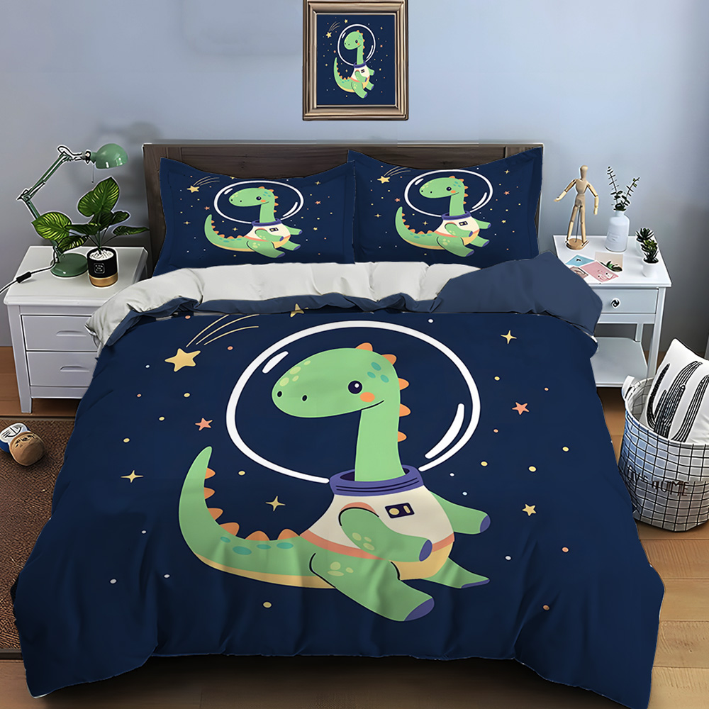 ชุดผ้าปูที่นอนลายไดโนเสาร์อวกา - Duvet Cover Sets With Zipper บทวิจารณ์และราคา